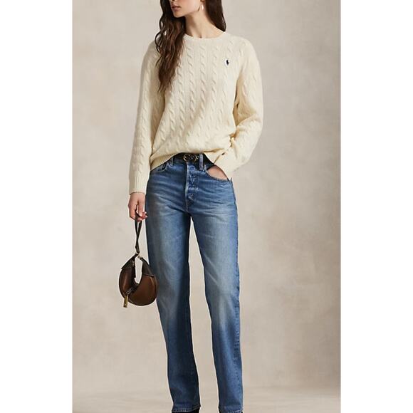 Polo Ralph Lauren - Cable-Knit Wool-Cashmere
Sweater/ L - Picture 1 of 9